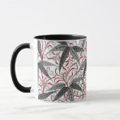 Mug William Morris Bamboo Imprimer, gris et blanc (Gauche)