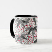 Mug William Morris Bamboo Imprimer, gris et blanc (Devant gauche)