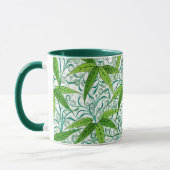 Mug William Morris Bamboo Imprimer, vert et blanc (Gauche)