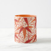 Mug William Morris Bamboo Print, Mandarin Orange (Centre)