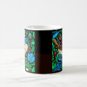 Mug William Morris Bird & Flower Tile, bleu et noir (Centre)