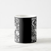 Mug William Morris Bird & Flower Tile, noir et blanc (Centre)
