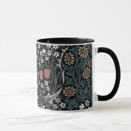 Mug William Morris Blackthorn Floral Art Nouveau (Droite)