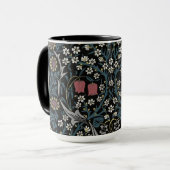 Mug William Morris Blackthorn Floral Art Nouveau (Devant gauche)