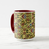 Mug William Morris bleu Vintage rouge (Devant gauche)