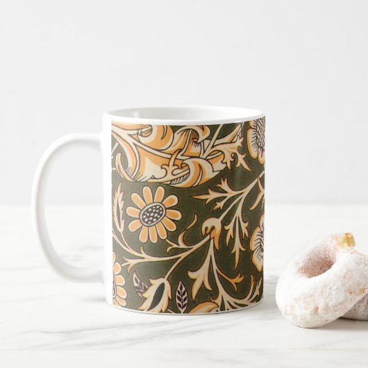 Mug William Morris Cherwell Motif de fond d'écran (Avec donut)