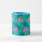 Mug William Morris Chrysanthèmes, Aqua et Violet (Centre)