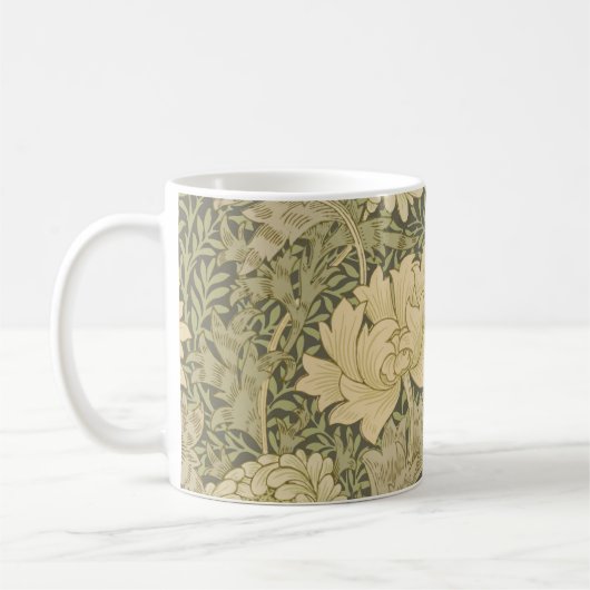 Mug William Morris Chrysanthemum Fleur d'âge (Gauche)