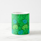 Mug William Morris Chrysanthemums, Lime Green & Aqua (Centre)