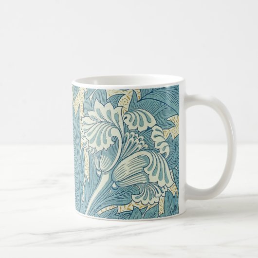Mug William Morris Classique Tulipe Bleu Floral (Droite)