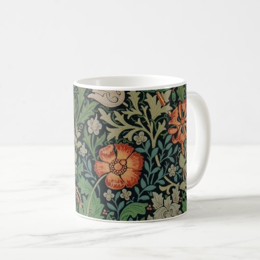 Mug William Morris Compton Fond d'écran classique (Devant droit)