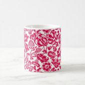 Mug William Morris damas floral, rose fuchsia  (Centre)