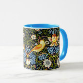 Mug William Morris design, Strawberry Thief (Devant droit)