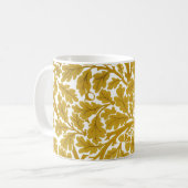 Mug William Morris Feuilles de chêne, moutarde jaune e (Devant gauche)