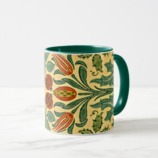 Mug William Morris - Fleur d'automne (Devant droit)