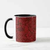 Mug William Morris Fleurs Vintages Oiseaux Rouge (Gauche)