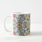 Mug William Morris Floral Circle Flower Illustration (Gauche)