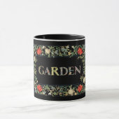 Mug William Morris Floral Garden Moto et cadre (Centre)