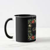 Mug William Morris Floral Garden Moto et cadre (Gauche)