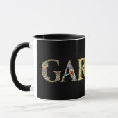 Mug William Morris Floral Garden Moto et cadre (Gauche)