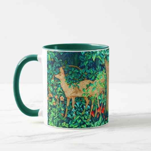 Mug William Morris Forest Deer Tapestry Imprimer (Gauche)