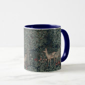 Mug William Morris Forêt Végétation Animaux Fleurs (Devant droit)