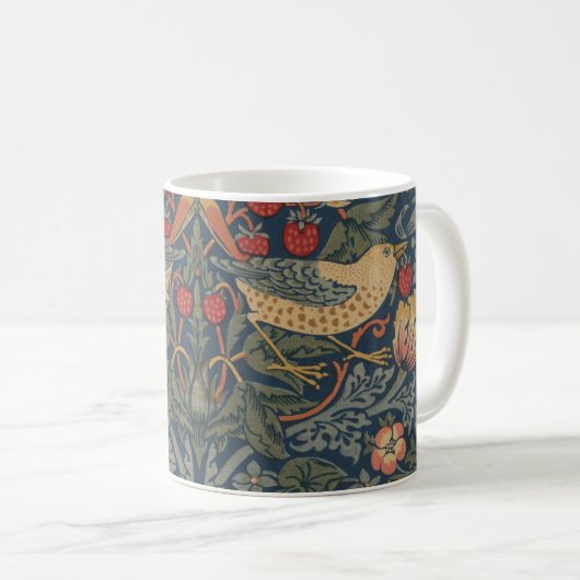 Mug William Morris Fraise Voleurs Oiseaux (Devant droit)
