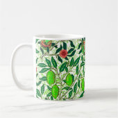 Mug William Morris Fruit exotique, Vert citron vert (Gauche)