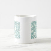 Mug William Morris Grape Motif Turquoise Turquoise (Centre)