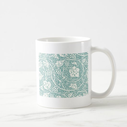 Mug William Morris Grape Motif Turquoise Turquoise (Droite)