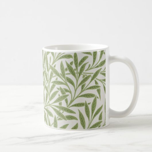Mug William Morris Green Floral Botanical Pattern (Droite)