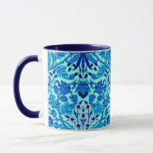 Mug William Morris Hyacinth Print, Aqua et Turquoise (Gauche)
