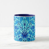 Mug William Morris Hyacinth Print, Aqua et Turquoise (Centre)