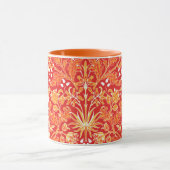 Mug William Morris Hyacinth Print, Mandarin Orange (Centre)