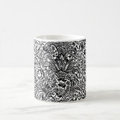 Mug William Morris Indien, blanc et noir (Centre)