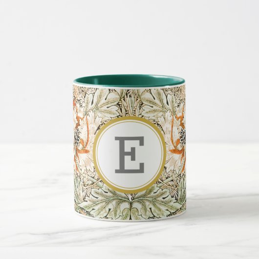 Mug William Morris INITIALE PERSONNALISÉE (Centre)