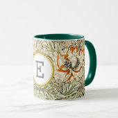 Mug William Morris INITIALE PERSONNALISÉE (Devant droit)