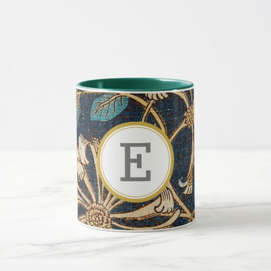 Mug William Morris INITIALE PERSONNALISÉE (Centre)