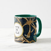 Mug William Morris INITIALE PERSONNALISÉE (Devant droit)