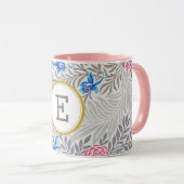 Mug William Morris INITIALES PERSONNALISÉES (Devant droit)