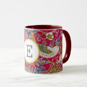 Mug William Morris INITIALES PERSONNALISÉES (Devant droit)
