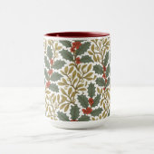 Mug William Morris Inspiré Holly & Mistletoe (Centre)