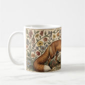 Mug William Morris Inspired Pattern Fox in Flowers (Gauche)