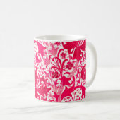 Mug William Morris Iris et Lily, Fuchsia Pink (Devant droit)