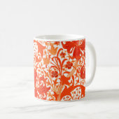 Mug William Morris Iris et Lily, Mandarin Orange (Devant droit)