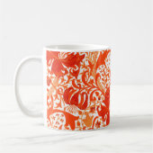 Mug William Morris Iris et Lily, Mandarin Orange (Gauche)