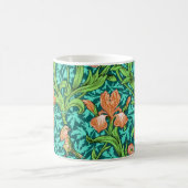 Mug William Morris Irises, Orange et Turquoise (Centre)