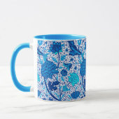 Mug William Morris Jacobean Floral, bleu Cobalt (Gauche)