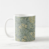 Mug William Morris Jasmine Bleu Vert Art Botanique (Gauche)