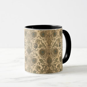 Mug William Morris Le Paon Art Nouveau Vintage